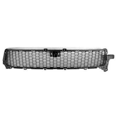 Aftermarket Replacement - GRL-2212C CAPA 2010-2013 Mitsubishi Outlander (2.4 & 3.0 Liter Engine) Front Center Lower Face Bar Grille Assembly Textured Black Shell & Insert Plastic