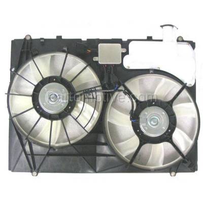 Aftermarket Replacement - FMA-1490 07-10 Sienna Dual Radiator A/C Condenser Cooling Fan Motor Assembly Blade Shroud