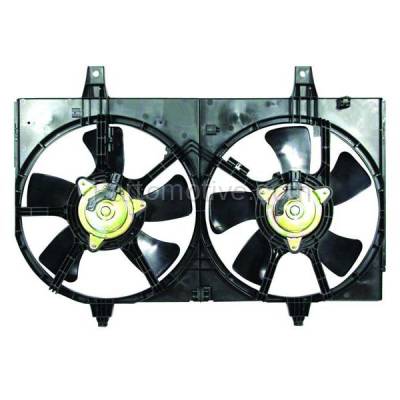 TYC - FMA-1404TY TYC 02-03 Maxima Dual Radiator A/C Condenser Cooling Fan Motor Assy Shroud Blade
