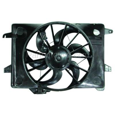 TYC - FMA-1118TY TYC 98-00 Crown Vic. Grand Marquis Radiator A/C Condenser Cooling Fan Motor Assy