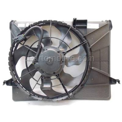 TYC - FMA-1250TY TYC 06 07 08 Sonata 3.3L Radiator A/C Condenser Cooling Fan Motor Assy w/ Shroud