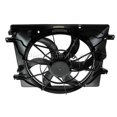 TYC - FMA-1255TY TYC 10-11 Genesis Coupe 3.8L V6 Radiator A/C AC Condenser Cooling Fan Motor Assy