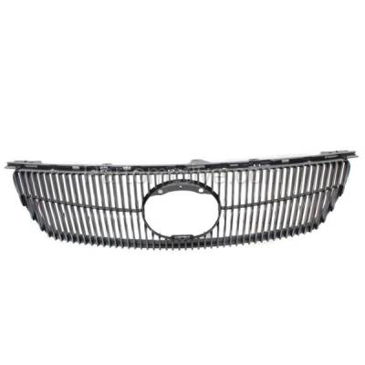 Aftermarket Replacement - GRL-2032C CAPA 2008-2011 Lexus GS350 GS450h GS460 (For Models with Pre-Collision System) Front Center Grille Assembly Primed Plastic