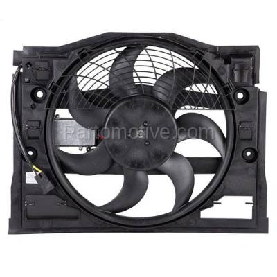 TYC - FMA-1027TY TYC 99-05 BMW 3-Series E46 AC Condenser Cooling Fan Motor Assy with Control Unit