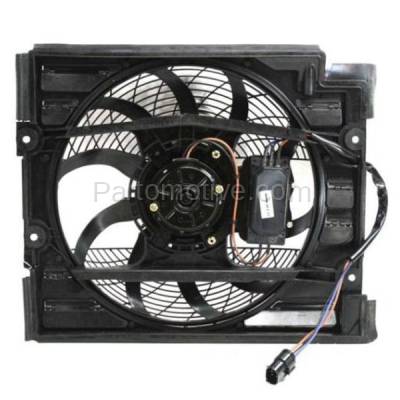 TYC - FMA-1030TY TYC 99-03 BMW 5-Series AC A/C Condenser Cooling Fan Motor Assy with Control Unit