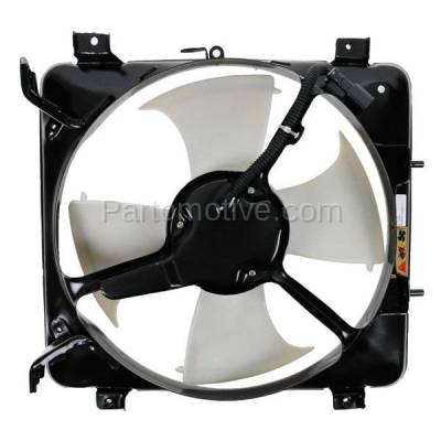 TYC - FMA-1197TY TYC 99-00 Civic 1.6L A/C AC Condenser Cooling Fan Motor Assy with Blade & Shroud