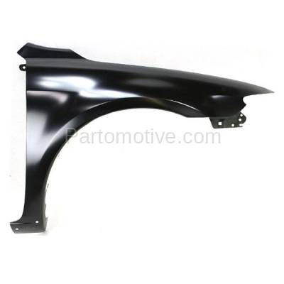 Aftermarket Replacement - FDR-1486R 2003-2008 Mazda 6 (GS, GT, i, S) (Non-Turbo) Front Fender Quarter Panel (with Molding & Spoiler Holes) Primed Steel Right Passenger Side