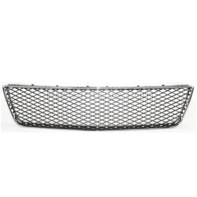 Aftermarket Replacement - GRL-1516 2006-2009 Impala SS & 2014-2016 Impala Limited (LTZ & Police) Front Bumper Cover Grille Assembly Chrome Shell & Black Mesh Insert Plastic