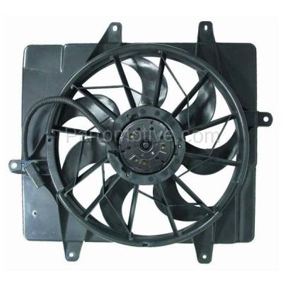 Aftermarket Replacement - FMA-1041 01-05 PT Cruiser Non-Turbo Radiator & A/C Condenser Cooling Fan Motor Assembly
