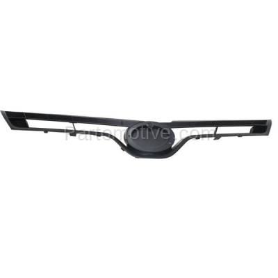 Aftermarket Replacement - GRL-2570C CAPA 2014-2016 Toyota Corolla (excluding S & SE Models) Front Center Grille Assembly Textured Black Shell & Insert Plastic without Emblem