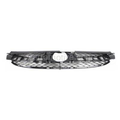 Aftermarket Replacement - GRL-2520 2006-2010 Toyota Sienna (3.3 & 3.5 Liter V6 Engine) Front Center Lower Face Bar Grille Assembly (without Molding) Matte Black Plastic