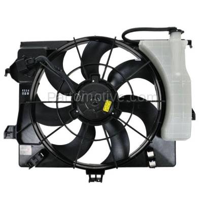 Aftermarket Replacement - FMA-1260 2012 Accent, Veloster 11-12 Rio Radiator AC Condenser Cooling Fan Motor Assembly