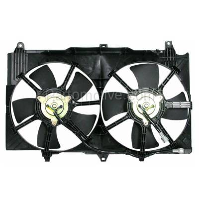 Aftermarket Replacement - FMA-1261 Radiator AC Condenser Cooling Fan Motor Assembly For 03-06 G35 4-Door 03-06 350Z