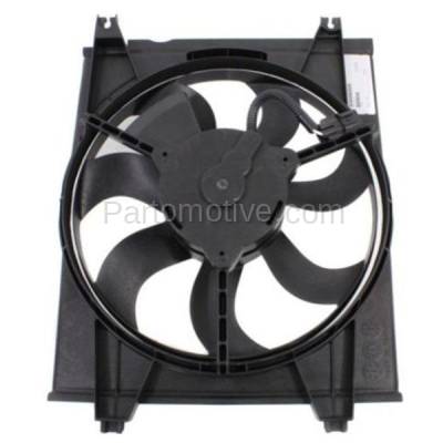 Aftermarket Replacement - FMA-1292 AC A/C Condenser Cooling Fan Motor Assembly Shroud For 04 05 06 07 08 09 Spectra