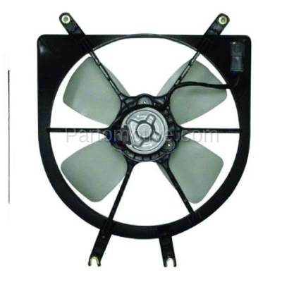 Aftermarket Replacement - FMA-1166 99-00 Honda Civic 1.6L Radiator Engine Cooling Fan Motor Assembly w/Blade Shroud