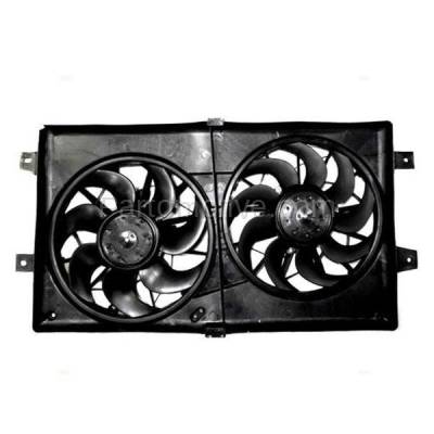 Aftermarket Replacement - FMA-1043 01-06 Sebring Stratus Radiator & A/C Condenser Dual Cooling Fan Motor Assembly