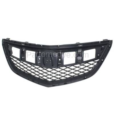 Aftermarket Replacement - GRL-1177C CAPA 2013-2015 Acura RDX (Base Model) (3.5 Liter V6 Engine) Front Center Grille Assembly Textured Dark Gray Shell & Insert Plastic