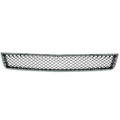 Aftermarket Replacement - GRL-1711C CAPA 2007-2014 Chevrolet Avalanche, Suburban, Tahoe (For Models without Off Road Package) Front Grille Assembly Chrome Shell Black Insert