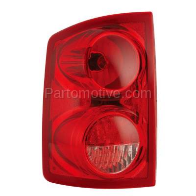 Aftermarket Auto Parts - TLT-1153LC CAPA 2005-2010 Dodge Dakota & 2011 Ram Dakota Rear Taillight Taillamp Assembly Red & Clear Lens & Housing without Bulb Left Driver Side