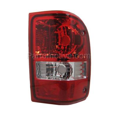Aftermarket Auto Parts - TLT-1219RC CAPA 2006-2011 Ford Ranger (excluding STX Model) Rear Taillight Taillamp Assembly Red Clear Lens & Housing without Bulb Right Passenger Side