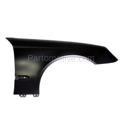 Aftermarket Replacement - FDR-1224R 2003-2009 Mercedes-Benz E-Class (Sedan & Wagon) Front Fender Quarter Panel (without Molding Holes) Primed Steel Right Passenger Side
