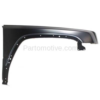 Aftermarket Replacement - FDR-1169RC CAPA 2006-2010 Jeep Commander (3.7 & 4.7 & 5.7 Liter Engine) Front Fender Quarter Panel (with Molding Holes) Steel Right Passenger Side