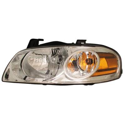 Aftermarket Replacement - HLT-1196L 04-06 Sentra S & Base Headlight Headlamp Front Head Light Lamp Left Driver Side