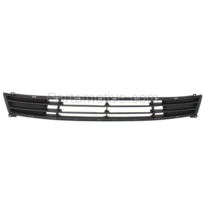 Aftermarket Replacement - GRL-1884C CAPA 2007-2010 Hyundai Elantra (Sedan 4-Door) Front Center Lower Bumper Cover Grille Assembly Textured Black Shell & Insert Plastic