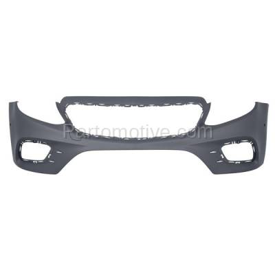 Aftermarket Replacement - BUC-3933FC CAPA 2017-2019 Mercedes-Benz E-Class E300/E400 (with Sport Package) Front Bumper Cover Assembly without Park Aid Sensor Holes