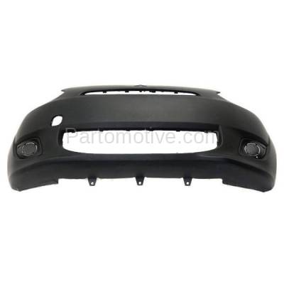 Aftermarket Replacement - BUC-3968FC CAPA 2014-2015 Mitsubishi Mirage 1.3L (DE, ES, RF, SE) Front Bumper Cover Assembly (For Use with or without Fog Lights) Primed Plastic
