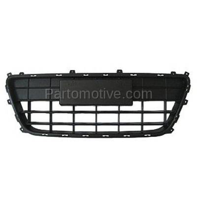 Aftermarket Replacement - GRL-1886 2009-2012 Hyundai Elantra Touring (Hatchback 4-Door) Front Center Lower Bumper Cover Grille Assembly Black Shell & Insert Plastic