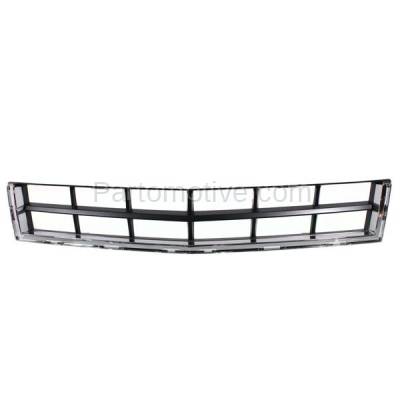Aftermarket Replacement - GRL-1534C CAPA 2010-2012 Cadillac SRX (2.8L & 3.0L & 3.6L) Front Bumper Cover Center Face Bar Grille Assembly Textured Gray Shell & Insert Plastic