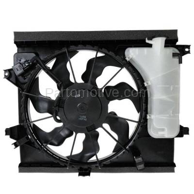 Aftermarket Replacement - FMA-1316 12-13 Kia Soul 2.0L Radiator AC Condenser Cooling Fan Motor Assembly 25380 2K600