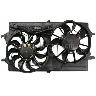 Aftermarket Replacement - FMA-1135 00 01 02 Focus 2.0L with A/C Dual Radiator Condenser Cooling Fan Motor Assembly