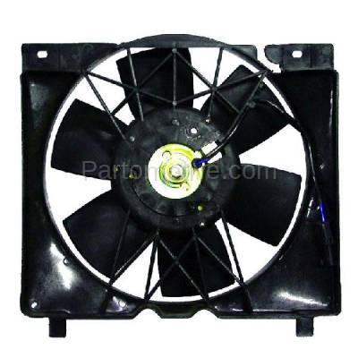 Aftermarket Replacement - FMA-1268 86-94 Cherokee V6 Radiator A/C AC Condenser Cooling Fan Motor Assembly 52005748