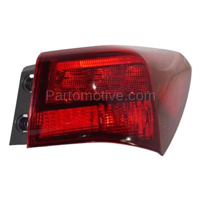 Aftermarket Replacement - LKQ-AC2805112 2018-2020 Acura TLX (with A-Spec Package) Rear Outer Taillight Taillamp Assembly Red Clear Lens & Housing with Bulb Right Passenger Side
