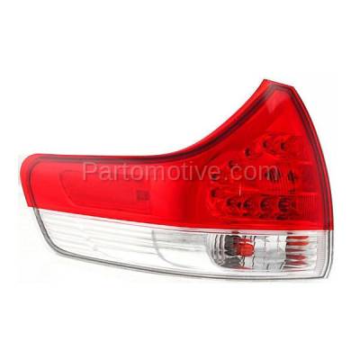 Aftermarket Auto Parts - TLT-1630LC CAPA 2011-2014 Toyota Sienna (except SE Model) Rear Outer Quarter Panel Taillight Assembly Lens & Housing with Bulb Left Driver Side