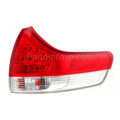 Aftermarket Auto Parts - TLT-1630RC CAPA 2011-2014 Toyota Sienna (except SE Model) Rear Outer Quarter Panel Taillight Assembly Lens & Housing with Bulb Right Passenger Side