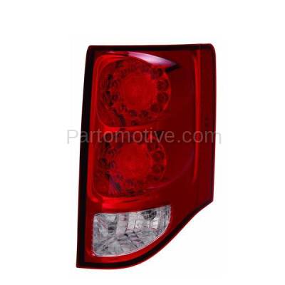 Aftermarket Replacement - TLT-1597R 2011-2020 Dodge Grand Caravan (6Cyl, 3.6L Engine) Rear LED Taillight Assembly with Lens & Housing & Bulb Right Passenger Side