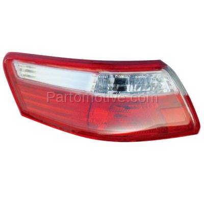 Aftermarket Replacement - TLT-1659L 2007-2009 Toyota Camry (Models Built In Japan) (excluding Hybrid Models) Rear Outer Taillight Assembly without Bulb Left Driver Side