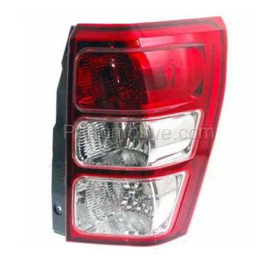 Aftermarket Replacement - TLT-1377R 2006-2013 Suzuki Grand Vitara (4Cyl 6Cyl, 2.4L 2.7L 3.2L) Rear Taillight Assembly Red Clear Lens & Housing without Bulb Right Passenger Side