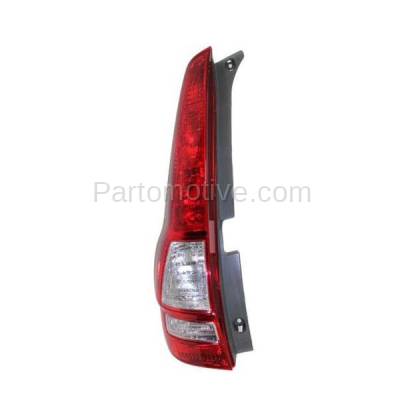 Aftermarket Replacement - TLT-1420L 2007-2011 Honda CR-V (4Cyl, 2.4L Engine) Rear Taillight Taillamp Assembly Red Clear Lens & Housing without Bulb Left Driver Side