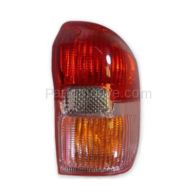 Aftermarket Replacement - TLT-1425R 2001-2003 Toyota RAV4 (4Cyl, 2.0L Engine) Rear Taillight Assembly Red Clear Lens & Housing without Bulb Right Passenger Side
