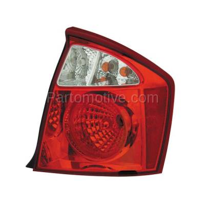 Aftermarket Replacement - TLT-1611R 2004-2006 Kia Spectra (Sedan 4-Door) (Production Date From 12/1/2003) Rear Taillight Assembly Lens & Housing with Bulb Right Passenger Side