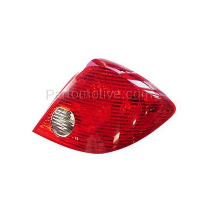 Aftermarket Replacement - TLT-1372R 2005-2010 Pontiac G6 Sedan 4-Door (2.4L 3.5L 3.6L 3.9L) Rear Taillight Taillamp Assembly Red Clear Lens & Housing with Bulb Right Passenger Side
