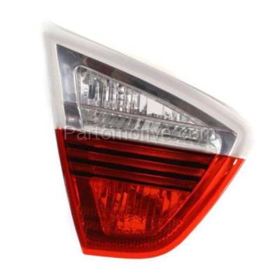 Aftermarket Replacement - TLT-1313L 2006-2008 BMW 3-Series (Base Models) Rear Inner Taillight Taillamp Assembly Red Clear Lens & Housing without Bulb Left Driver Side