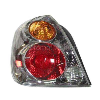 Aftermarket Replacement - TLT-1042L 2002-2004 Nissan Altima (Sedan 4-Door) Rear Taillight Taillamp Tail Light Lamp Assembly with Lens & Housing & Bulb Left Driver Side