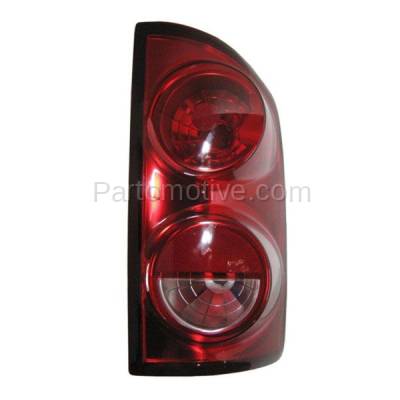 Aftermarket Auto Parts - TLT-1337RC CAPA 2007-2008 Dodge Ram 1500 & 2007-2009 2500, 3500 Truck Rear Taillight Assembly Red Clear Lens & Housing with Bulb Right Passenger Side