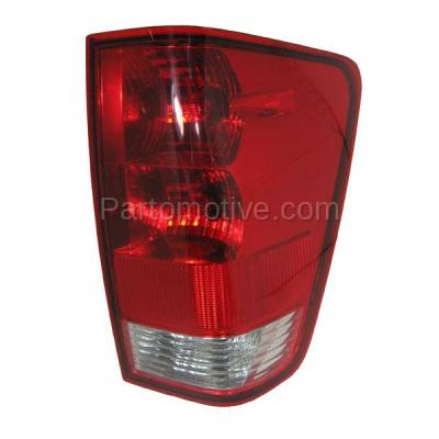 Aftermarket Replacement - TLT-1116R 2004-2015 Nissan Titan Pickup Truck (For Models with Utility Bed) Taillight Taillamp Assembly Lens & Housing with Bulb Right Passenger Side
