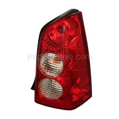 Aftermarket Replacement - TLT-1165R 2005-2006 Mazda Tribute (i, S Models) Rear Brake Taillight Taillamp Assembly Red & Clear Lens & Housing without Bulb Right Passenger Side